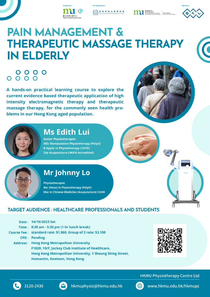 CPD 28102023 Pain Management and Massage in Elderly