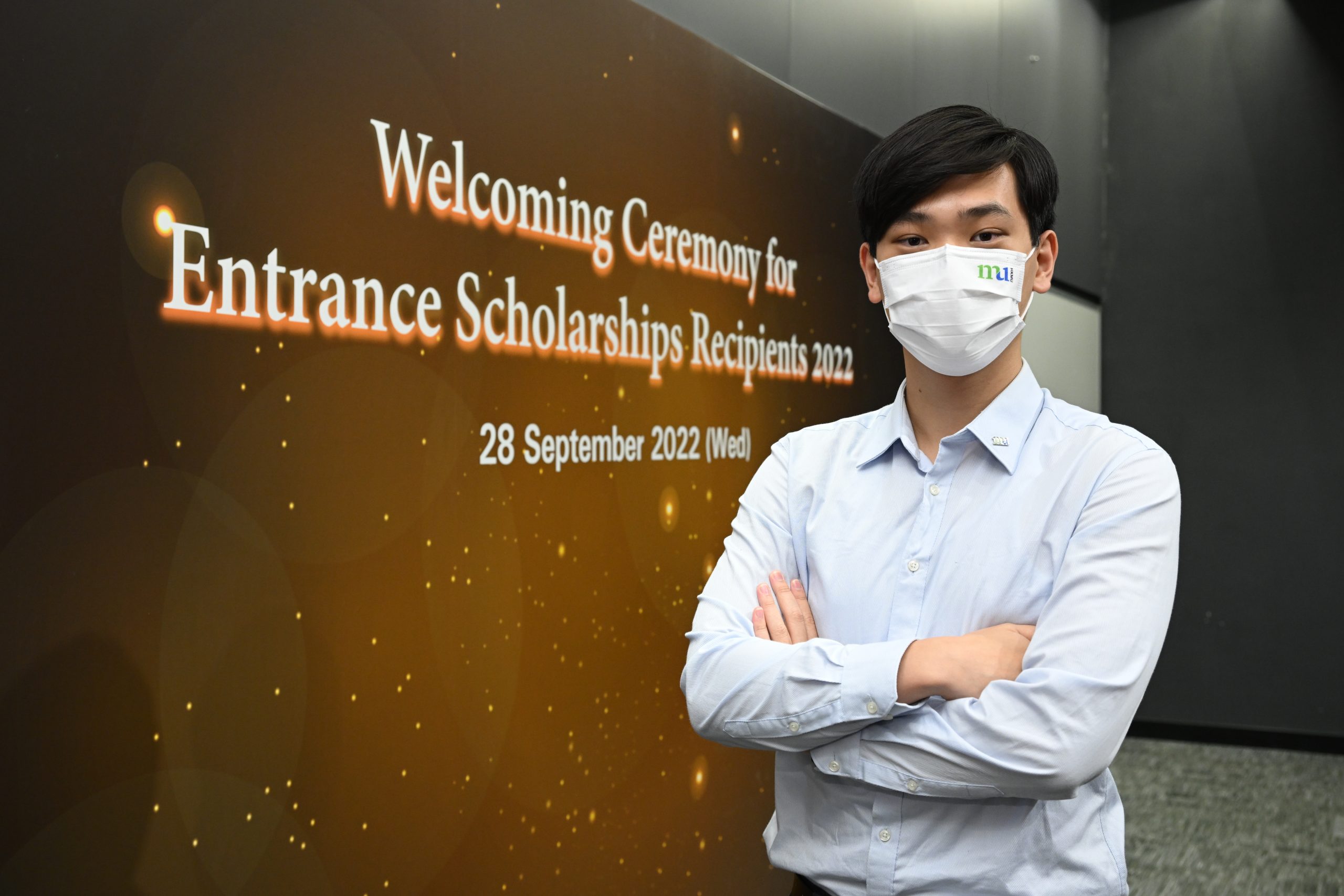 Scholarship recipient Darwin Tsoi Hing-chung, Year-1 nursing (General) student, commends that the HKMU nursing programmes are practical and widely recognized.
