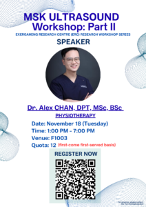 Poster - MSK Ultrasound Workshop Part II p.1